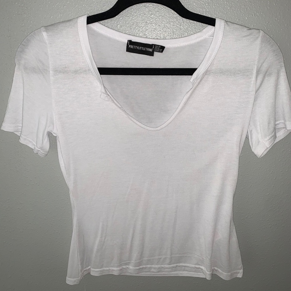 White crop top